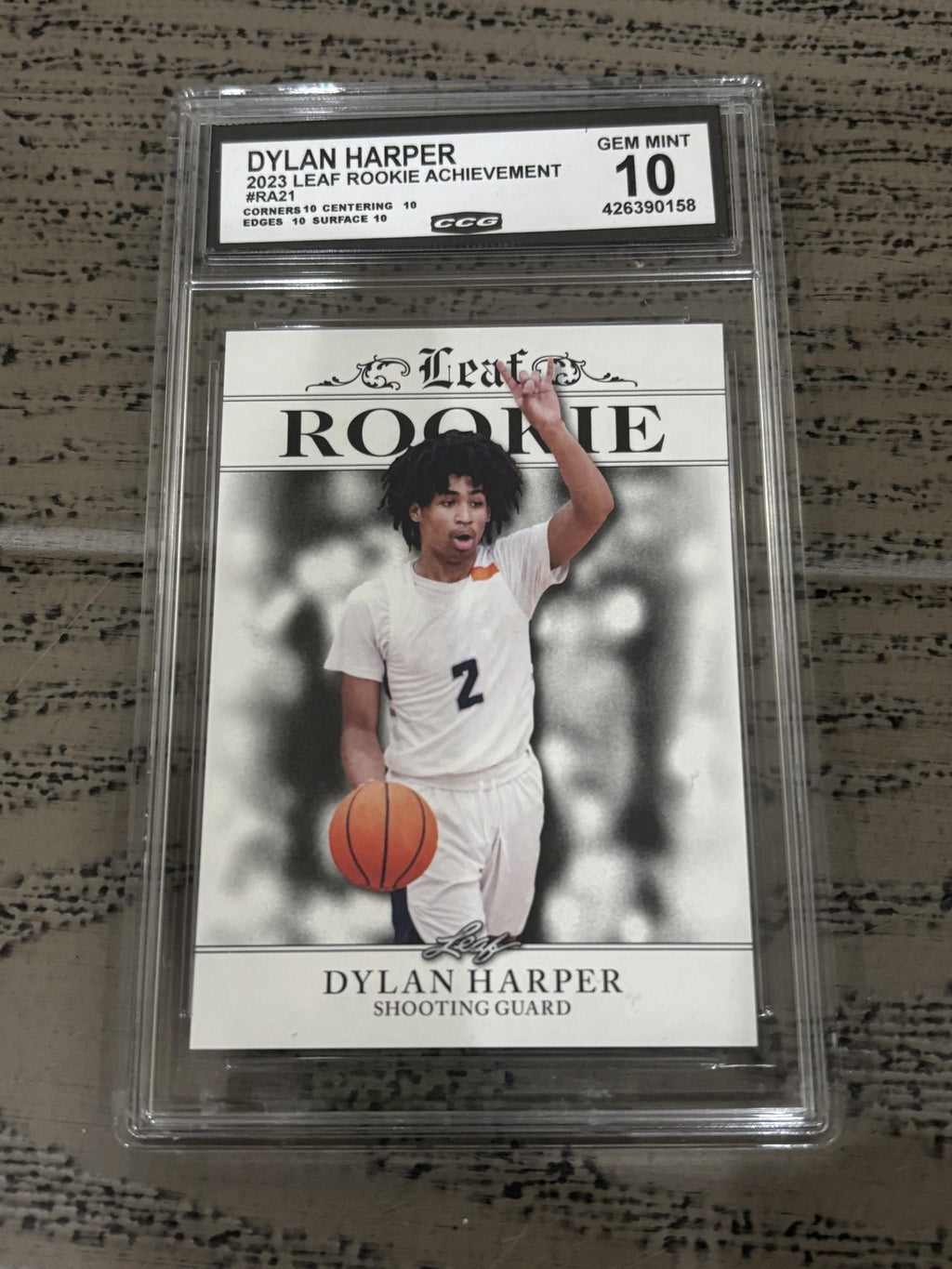 Dylan Harper 2023 Leaf Rookie Achievements CCG 10 RC
