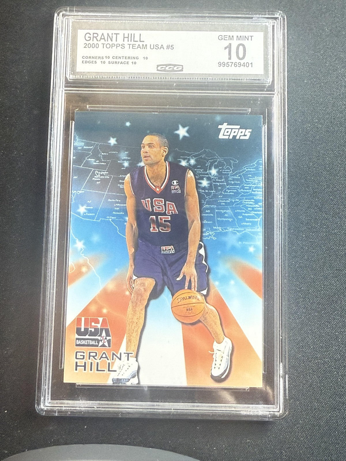 Grant Hill 2000 Topps Team USA CCG 10 USA