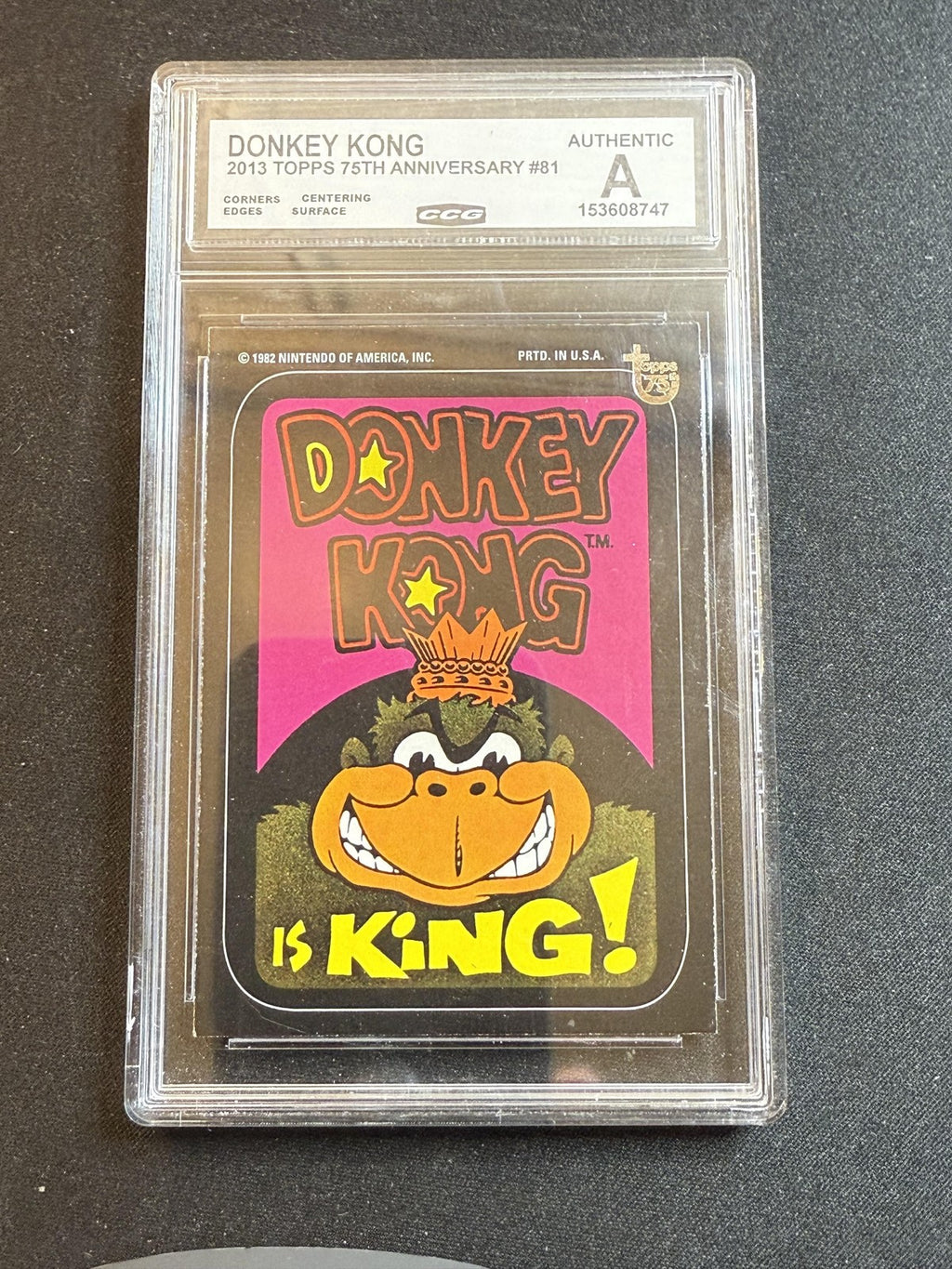 Donkey Kong 2013 Topps 75th Anniversary CCG MINT AUTHENTIC