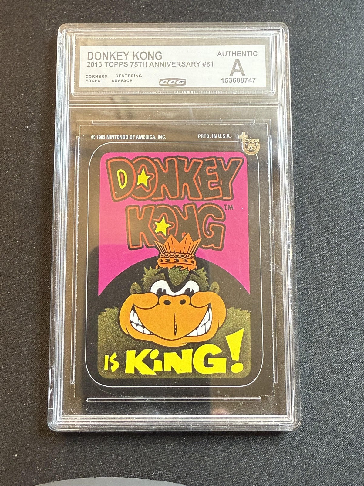 Donkey Kong 2013 Topps 75th Anniversary CCG MINT AUTHENTIC