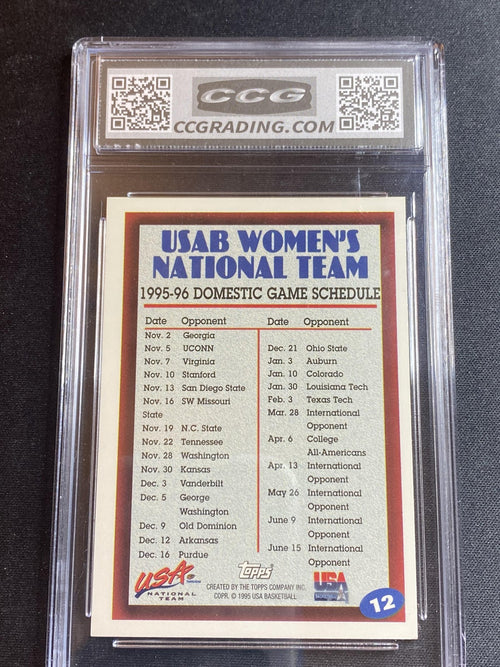 1995 Topps USA Women's National Team 12 CCG 10 RC