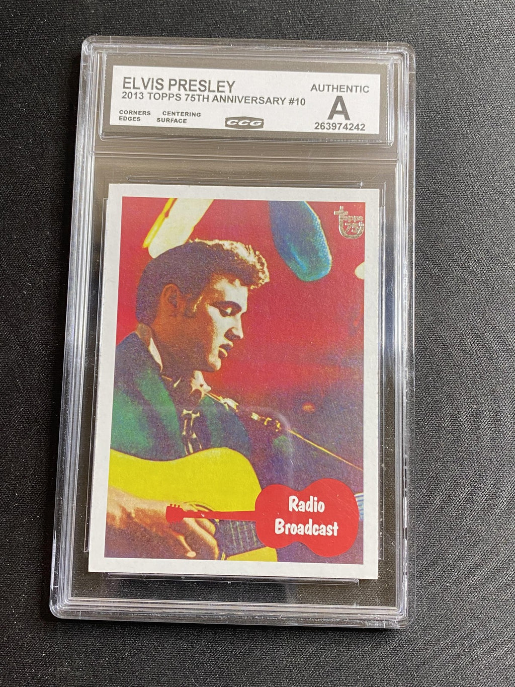 Elvis Presley 2013 Topps 75th Anniversary 10 CCG MINT AUTHENTIC
