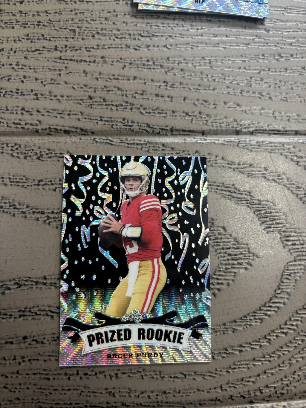 Brock Purdy 2023 Leaf Prized Metal Rookie Black /7 RC 49ers