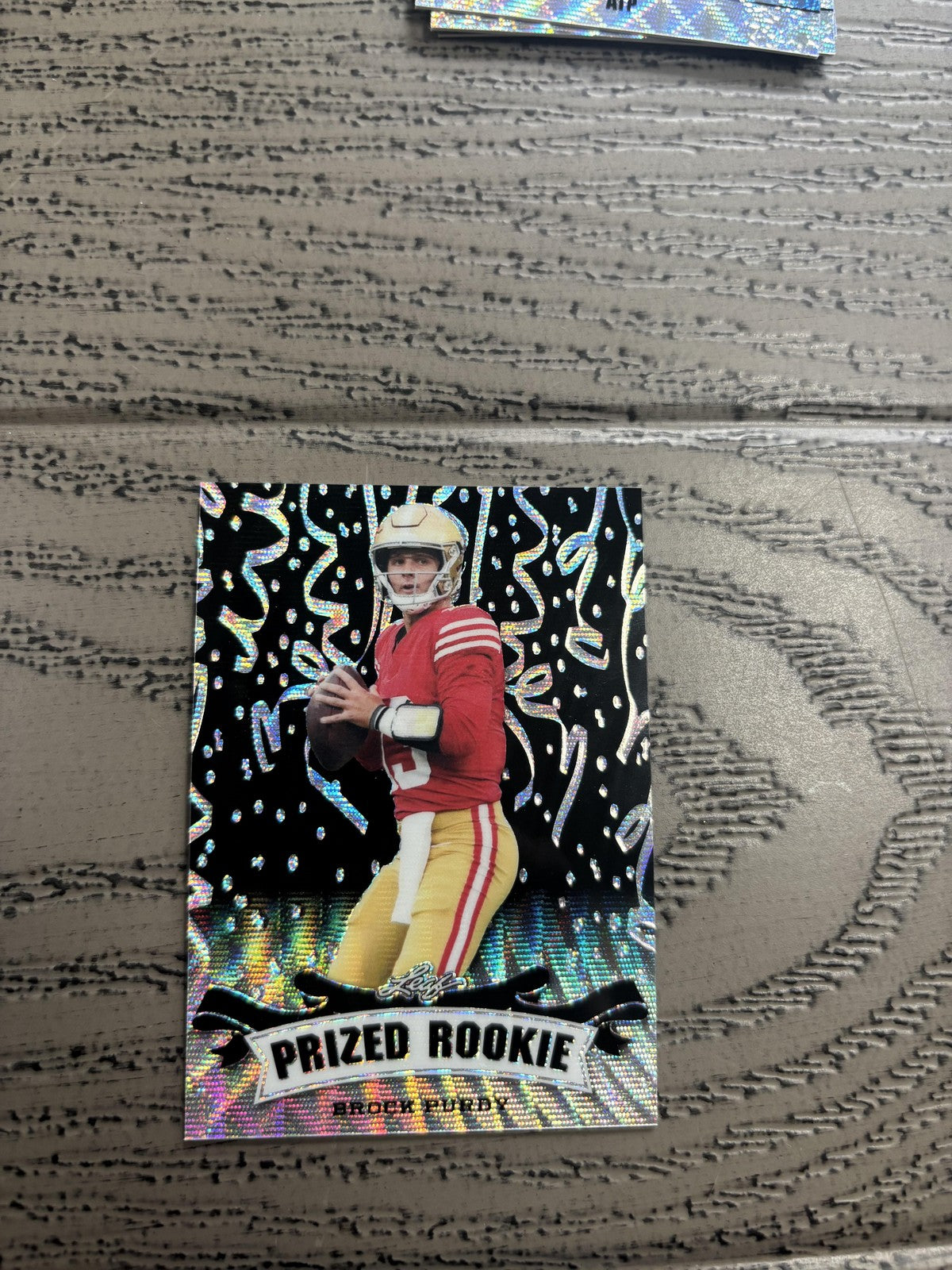 Brock Purdy 2023 Leaf Prized Metal Rookie Black /7 RC 49ers