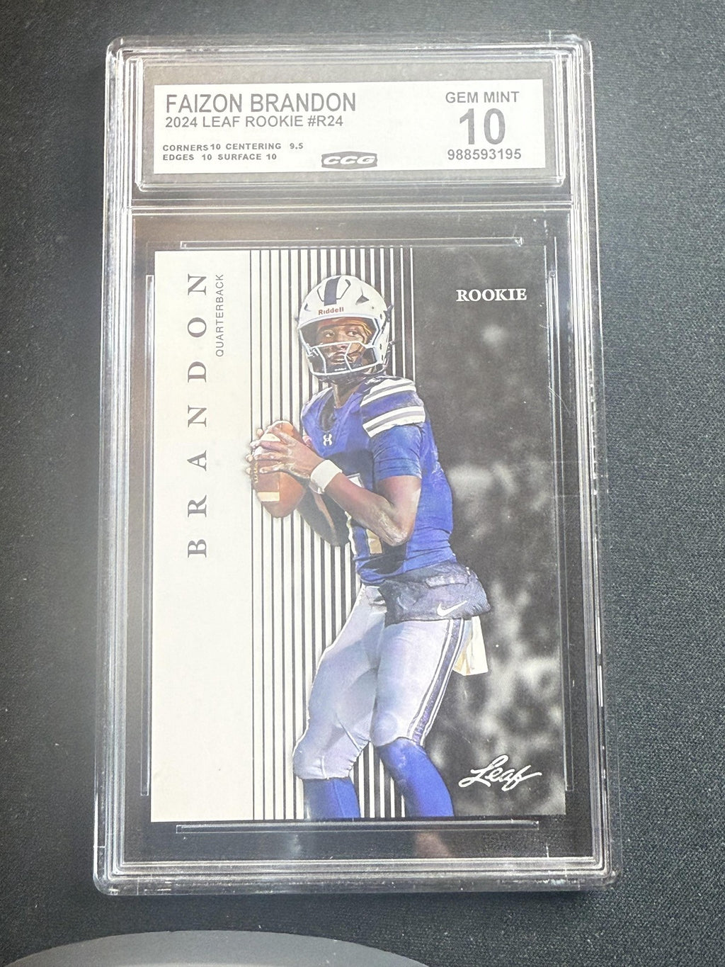 Faizon Brandon 2024 Leaf Rookie CCG 10 Rookie