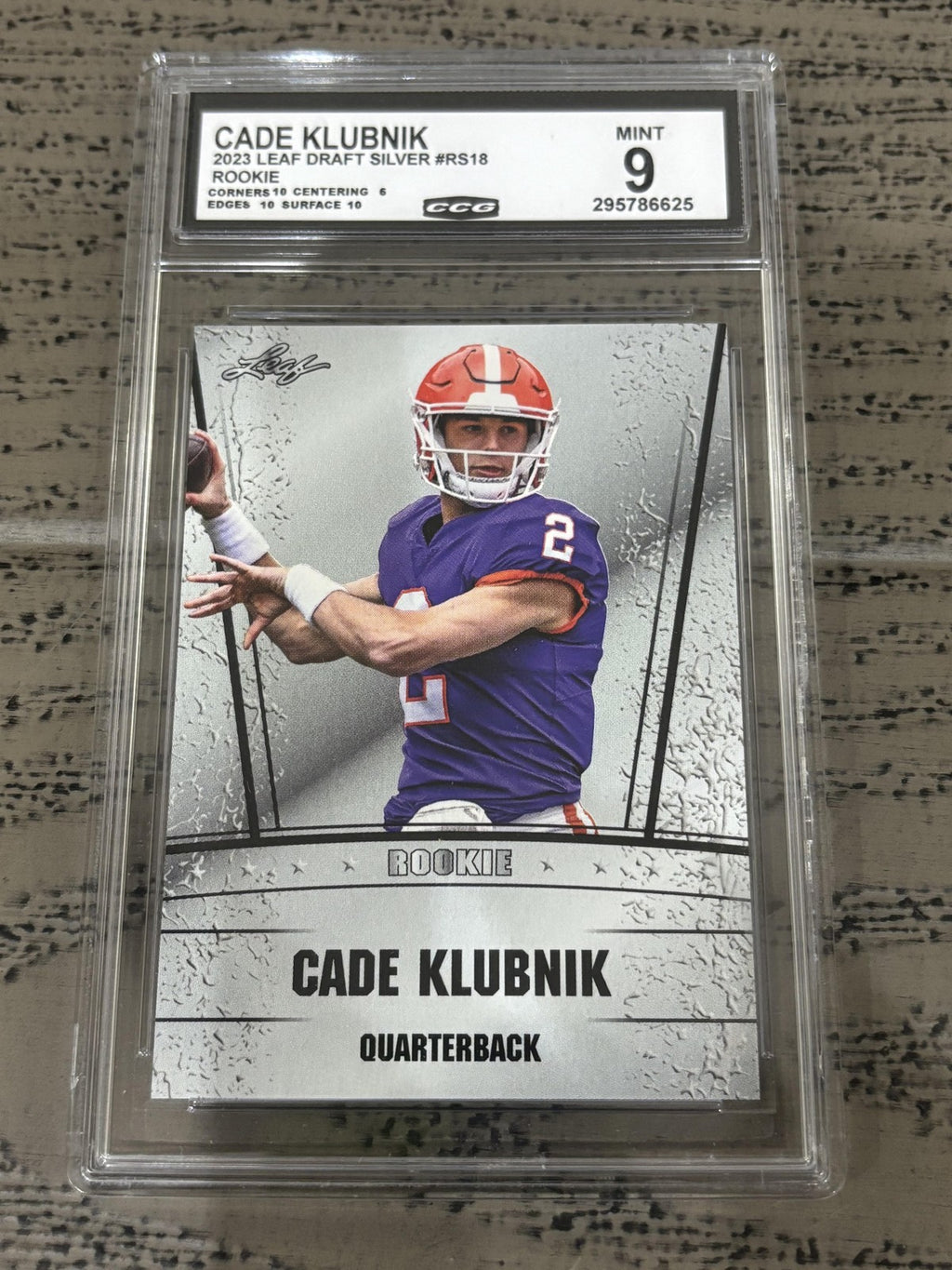 Cade Klubnik 2023 Leaf Draft CCG 9 RC