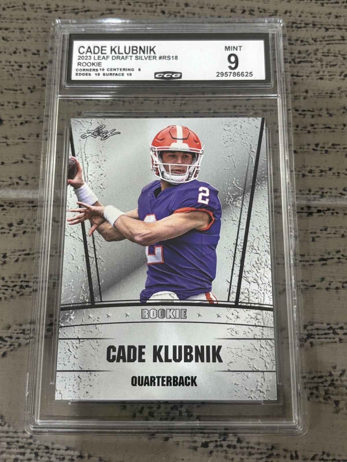 Cade Klubnik 2023 Leaf Draft CCG 9 RC