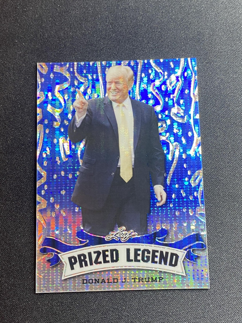 Donald Trump 2023 Leaf Prized Metal Legend PL06 Blue /20 RC