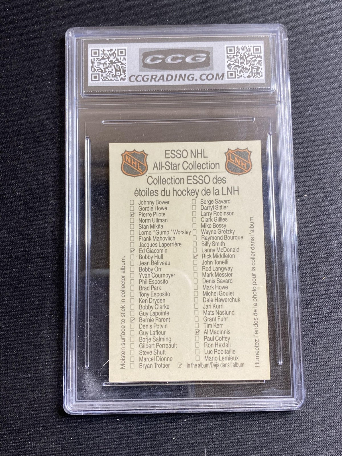 Bobby Hull 1988 Esso All Stars CCG 10 RC