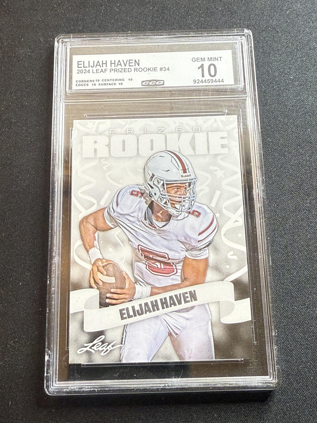 Elijah Haven 2024 Leaf Prized Rookie CCG 10 Rookie