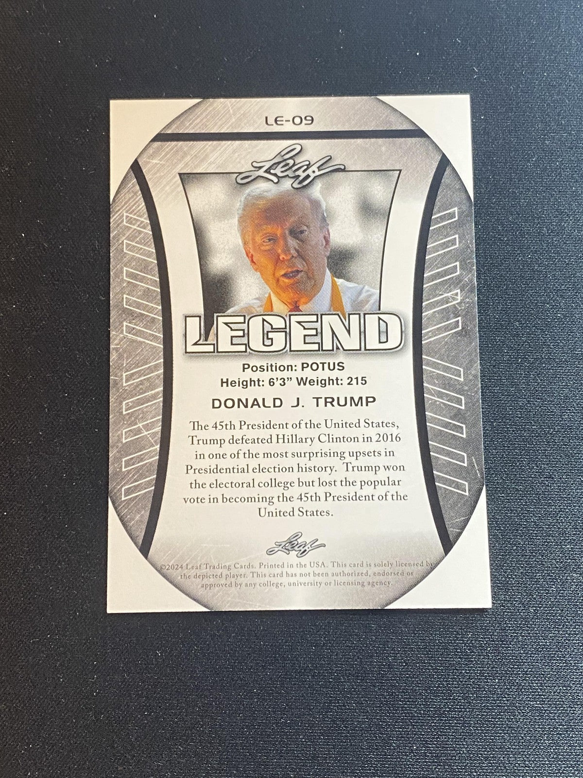 Donald Trump 2024 Leaf Flagship Legend LE09 RC 10 Count Lot