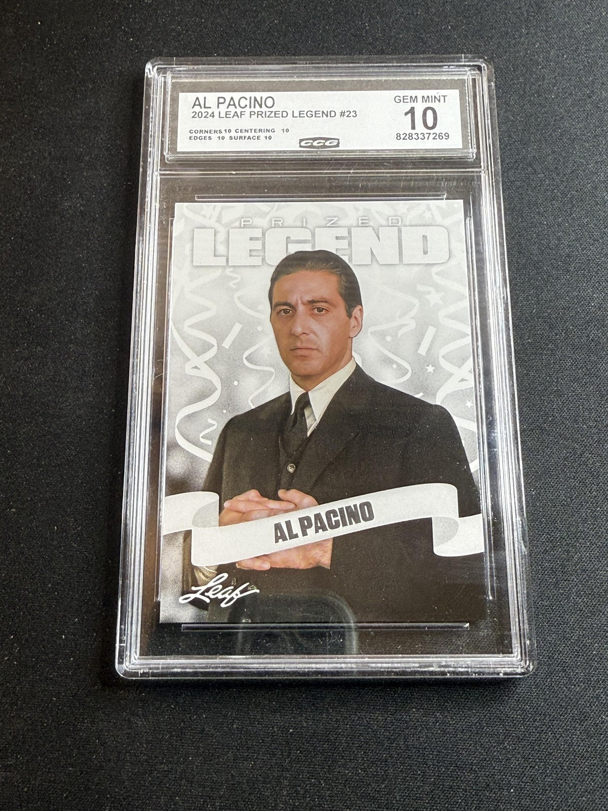 Al Pacino 2024 Leaf Prized Legend CCG 10