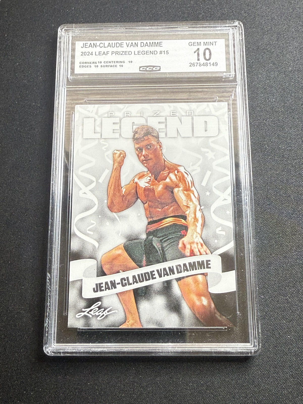 Jean-Claude Van Damme 2024 Leaf Prized Legend CCG 10