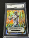 CJ Carr 2024 LEAF ROOKIE PROOFS 1/1 CCG 10 Notre Dame Fighting Irish Rookie