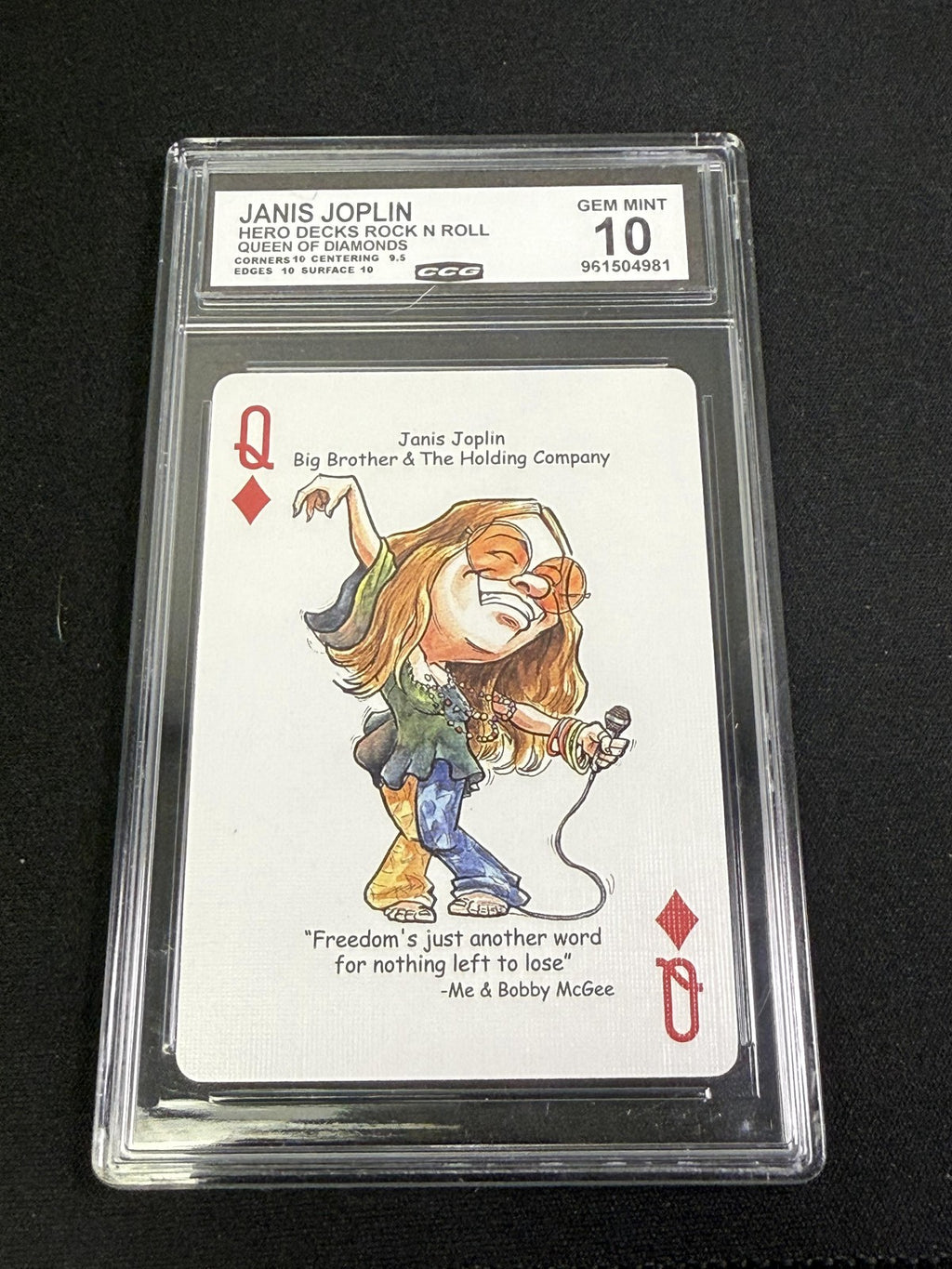 Janis Joplin Hero Decks Rock N Roll CCG 10