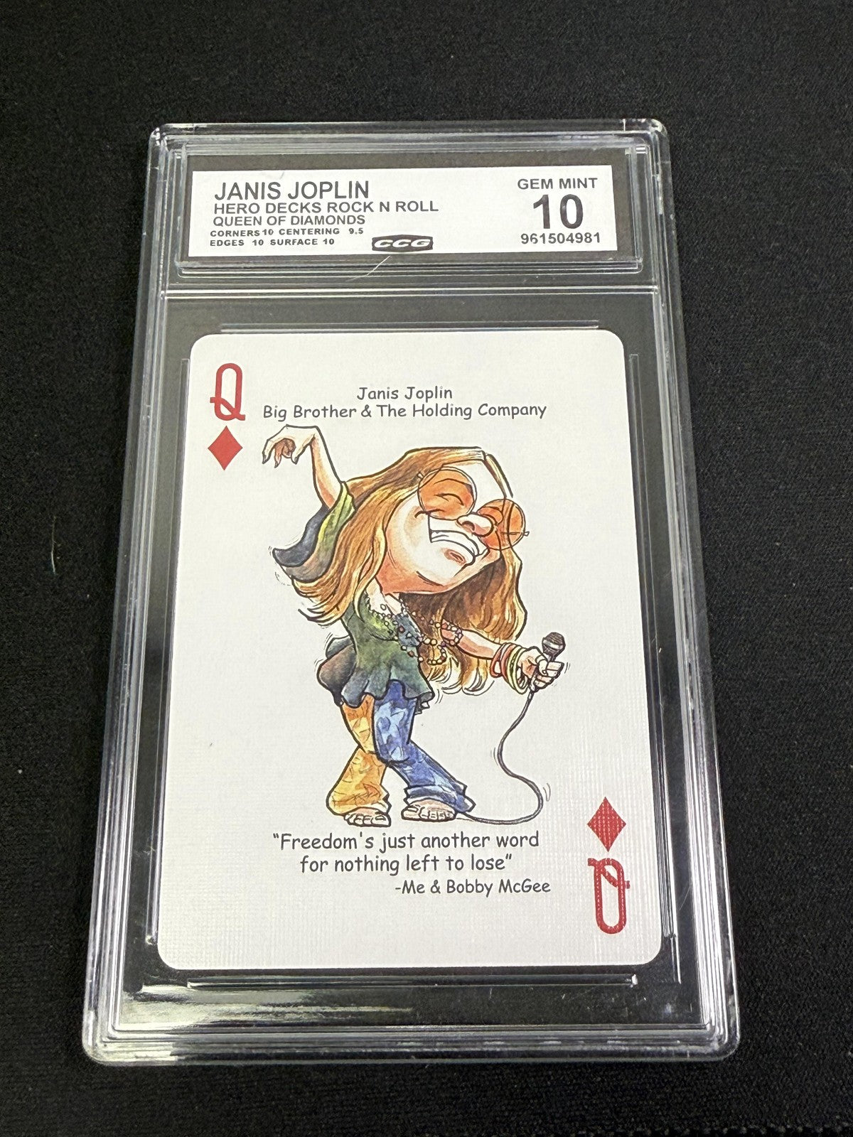 Janis Joplin Hero Decks Rock N Roll CCG 10