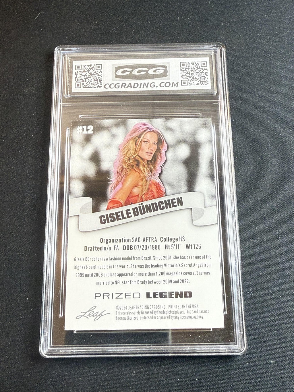 Gisele Bundchen 2024 Leaf Prized Legend CCG 10