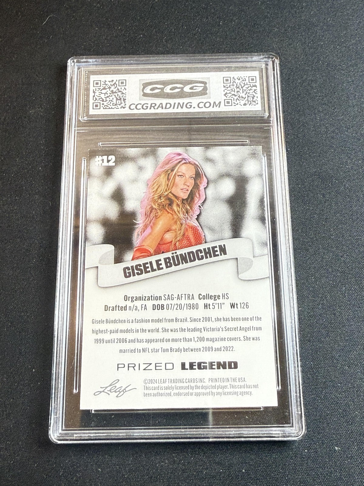 Gisele Bundchen 2024 Leaf Prized Legend CCG 10