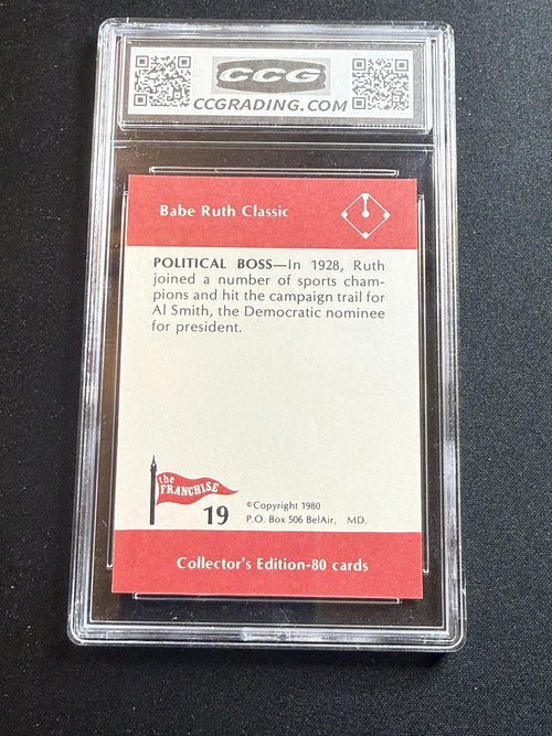 Babe Ruth 1980 Franchise Political Boss CCG 10 RC