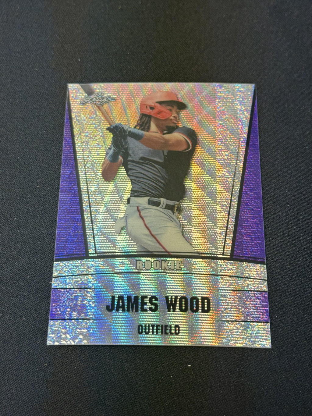 James Wood 2024 Leaf Metal Rookie Purple /15 RC Nationals
