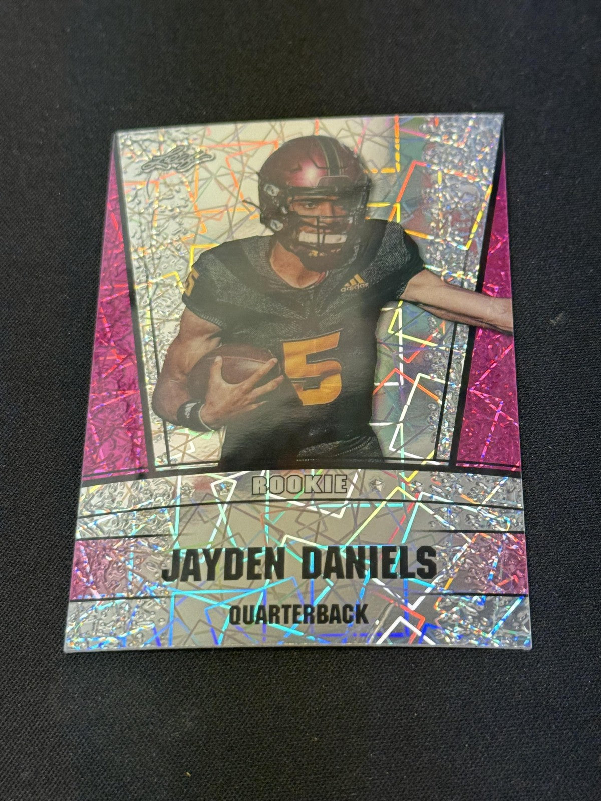 Jayden Daniels 2024 LEAF Metal Rookie Pink /10 RC Commanders