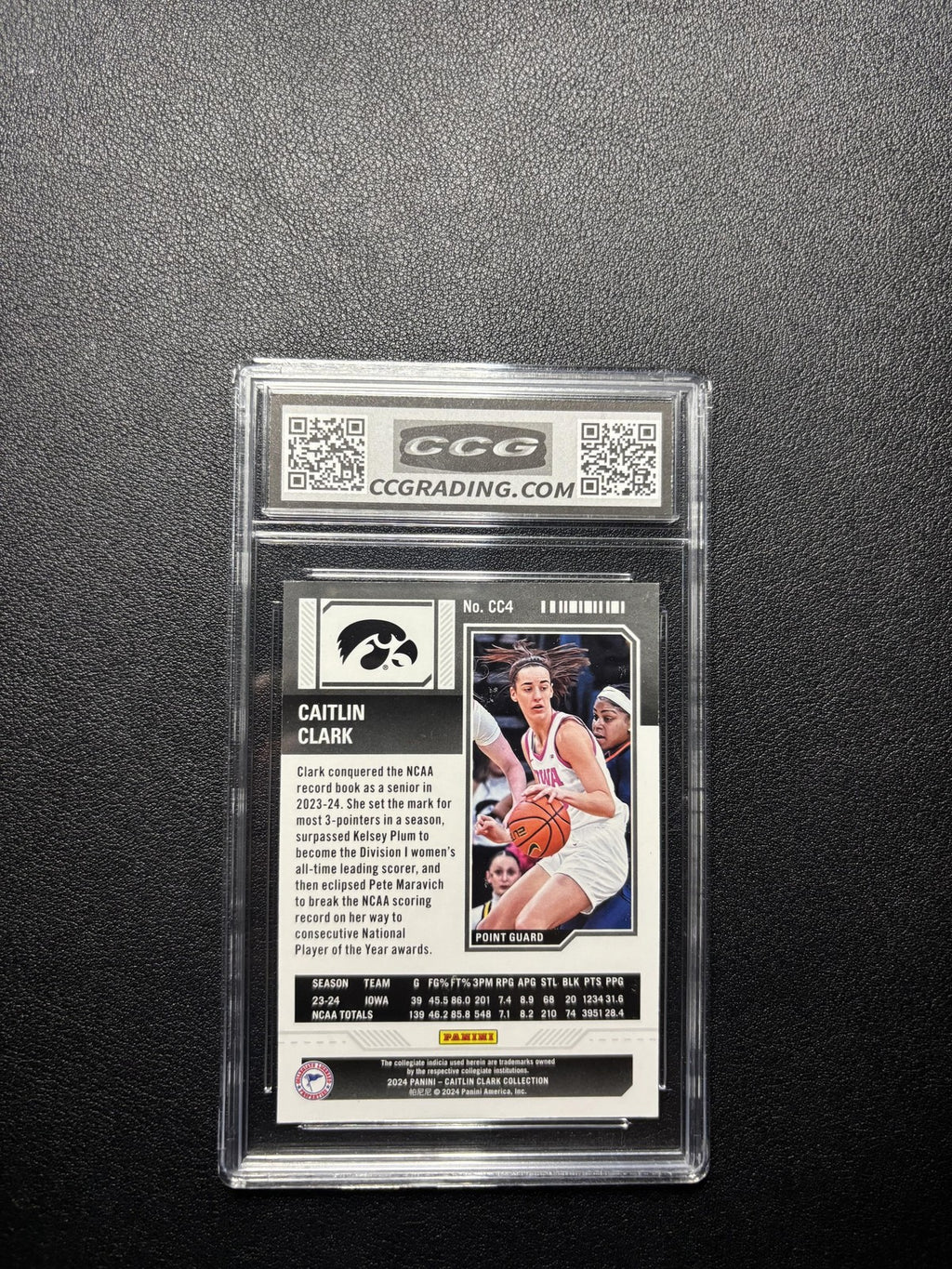 Caitlin Clark 2024 2024 Panini Caitlin Clark Collection CCG 10