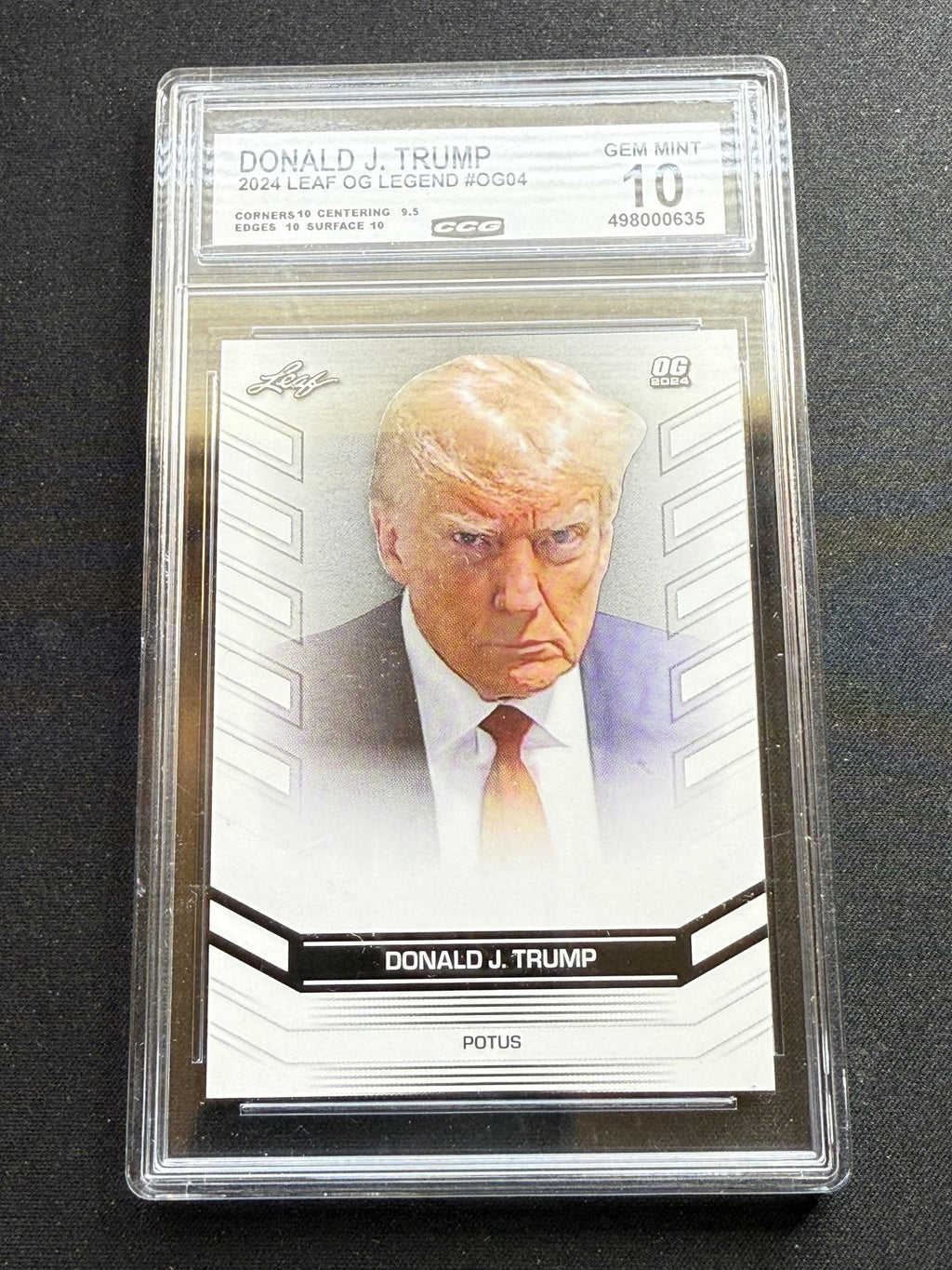 Donald Trump 2024 Leaf OG Legend CCG 10 RC