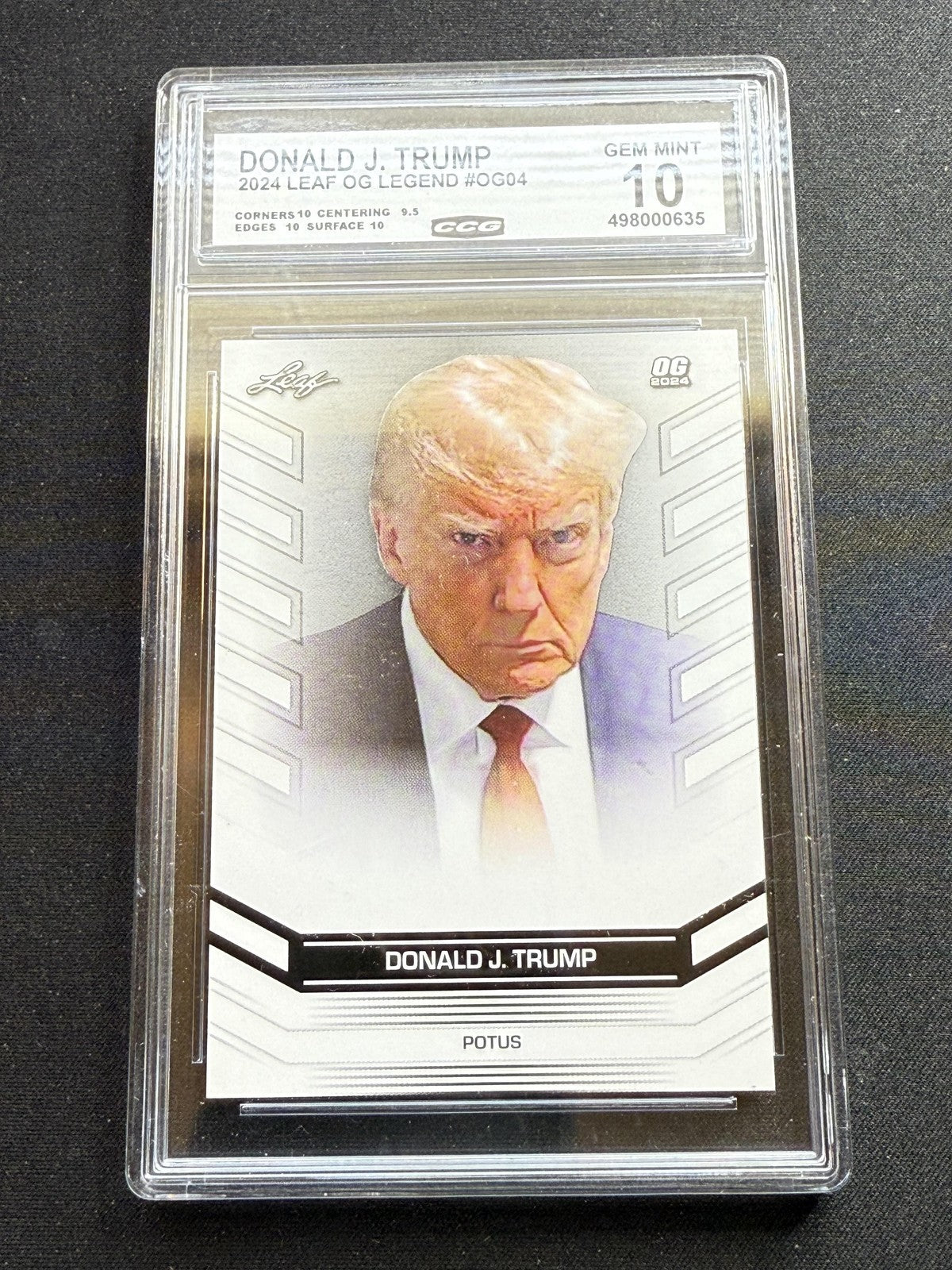 Donald Trump 2024 Leaf OG Legend CCG 10 RC
