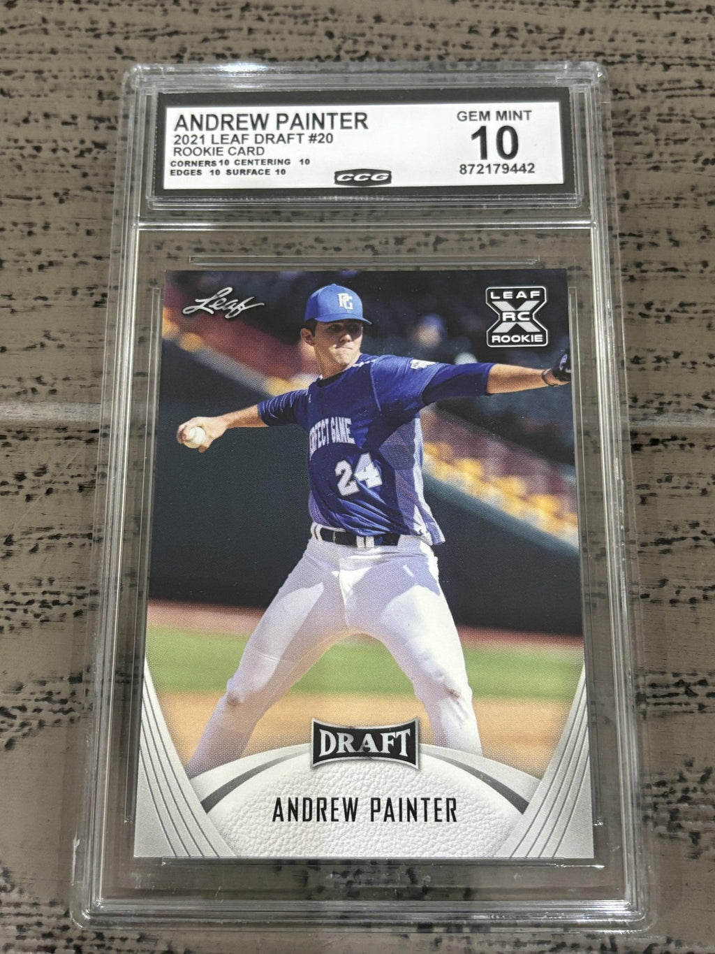Andrew Painter 2021 Leaf Draft 20 CCG 10 RC