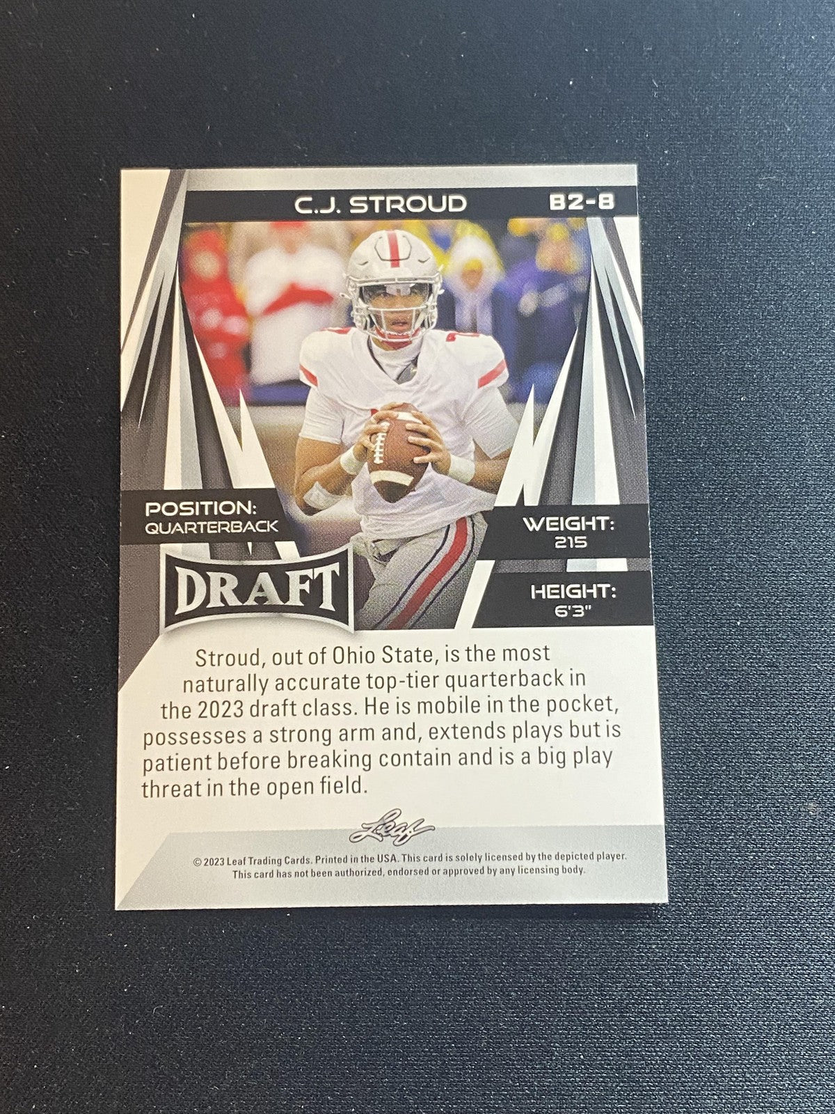 C.J. Stroud 2023 Leaf Leaf Draft B2-8 RC 10 Count Lot