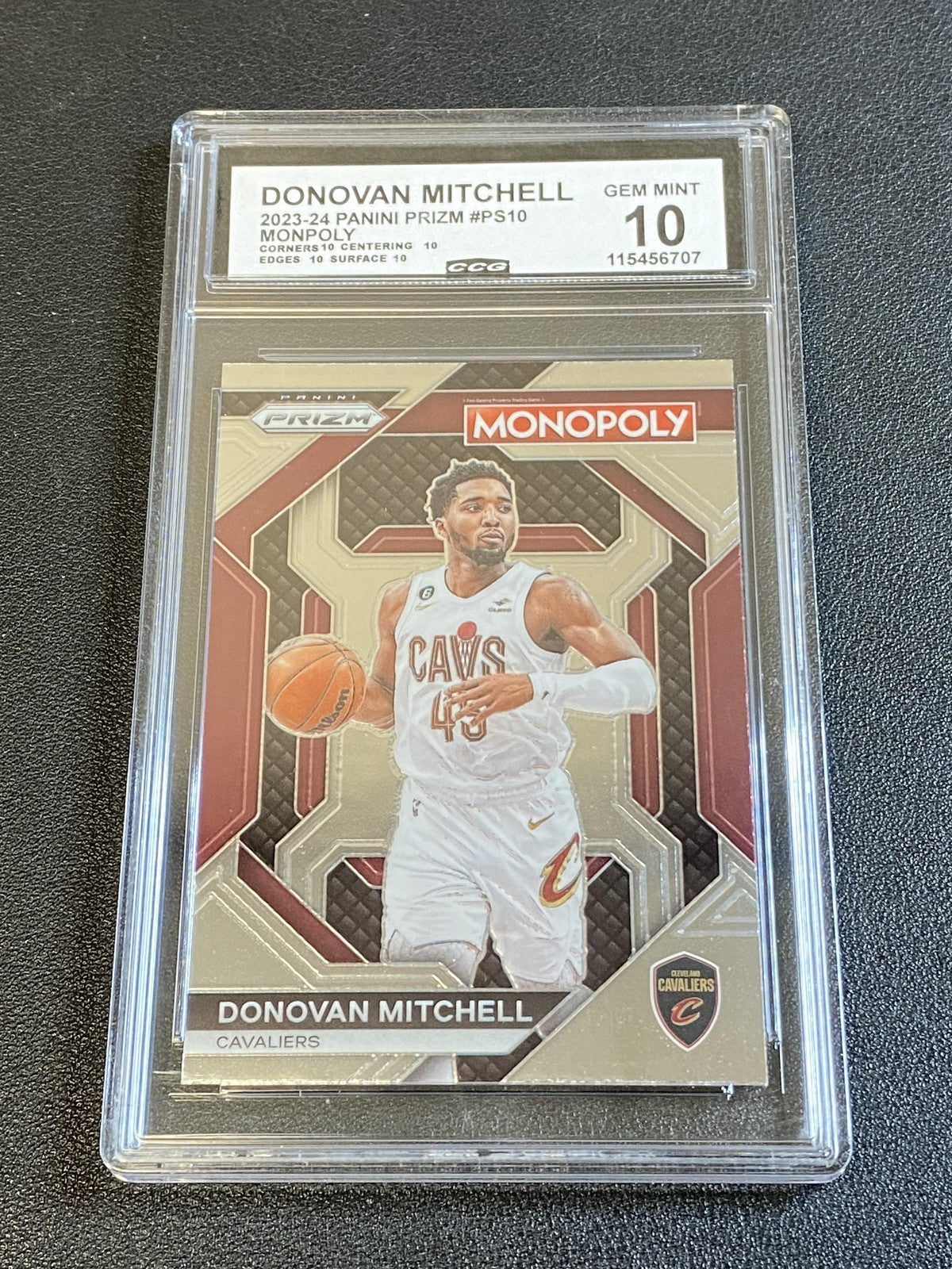 Donovan Mitchell 2023 Panini Prizm Monopoly CCG 10 Cavaliers