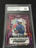 Dexter McCleon Jr. 2024 LEAF ROOKIE PROOFS 1/1 CCG 10 Rookie