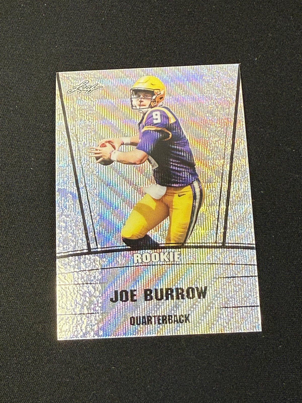 Joe Burrow 2020 Leaf Metal Silver Rookie /25 RC Cincinnati Bengals