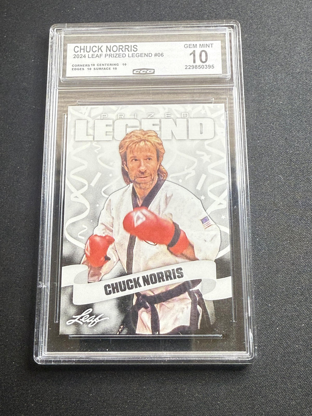 Chuck Norris 2024 Leaf Prized Legend CCG 10