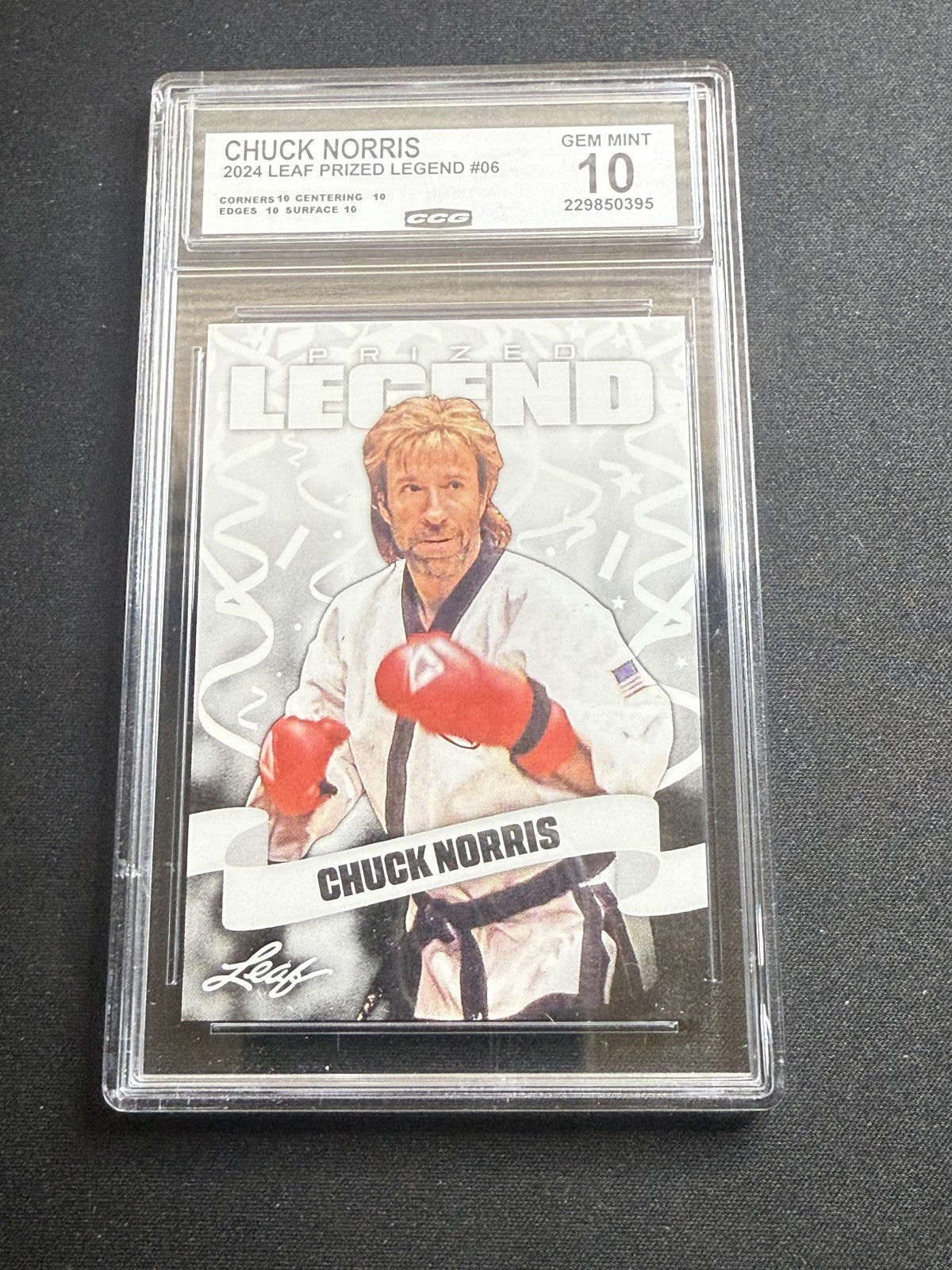 Chuck Norris 2024 Leaf Prized Legend CCG 10