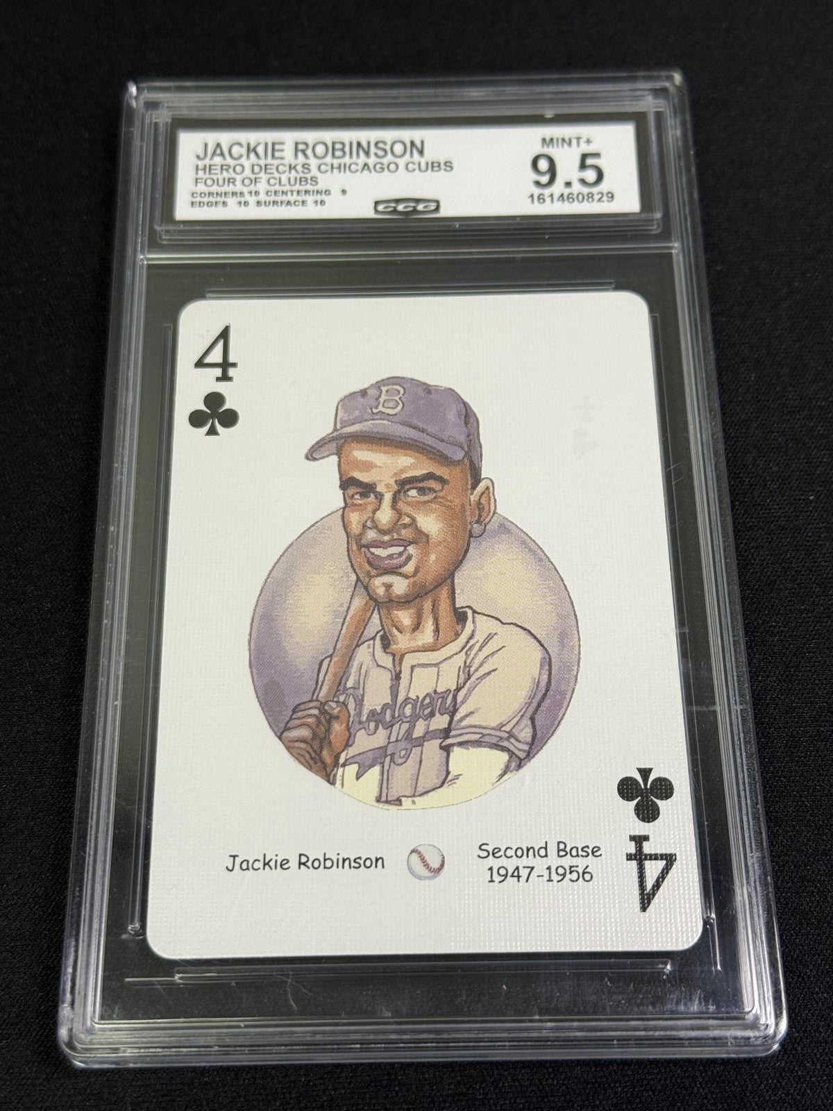 Jackie Robinson Hero Decks Dodgers CCG 9.5 Brooklyn Dodgers