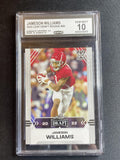 Jameson Williams 2022 Leaf Draft Rookie 08 Blue CCG 10 RC