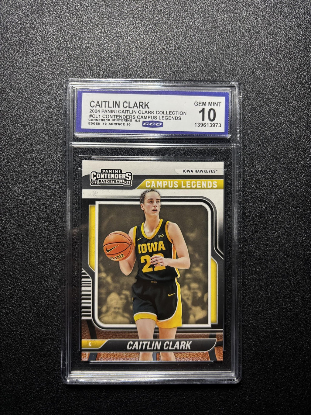 Caitlin Clark 2024 Panini Caitlin Clark Collection 2024 Campus Legends CCG 10