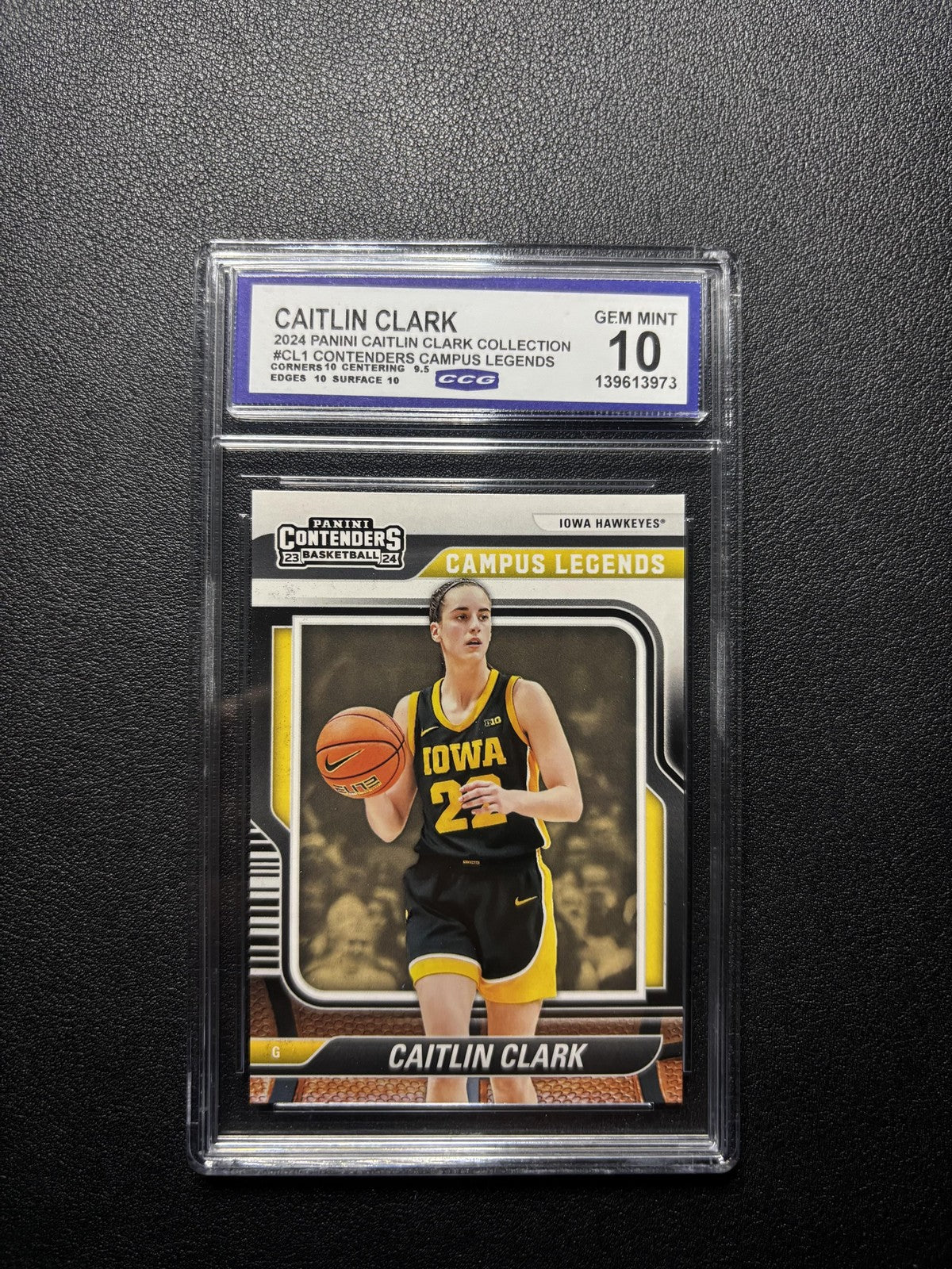Caitlin Clark 2024 Panini Caitlin Clark Collection 2024 Campus Legends CCG 10