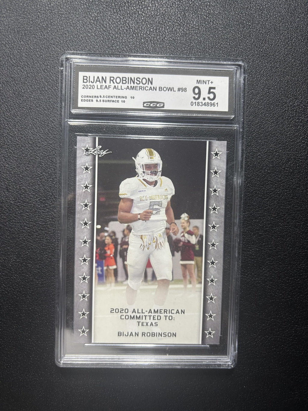Bijan Robinson 2020 Leaf All American Bowl CCG 9.5 RC