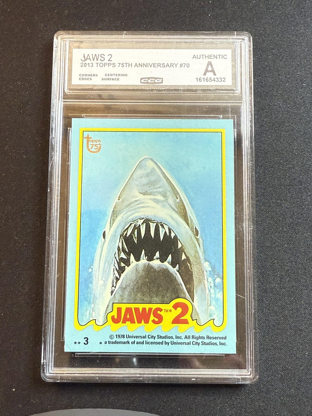 Jaws 2 2013 Topps 75th Anniversary CCG MINT AUTHENTIC