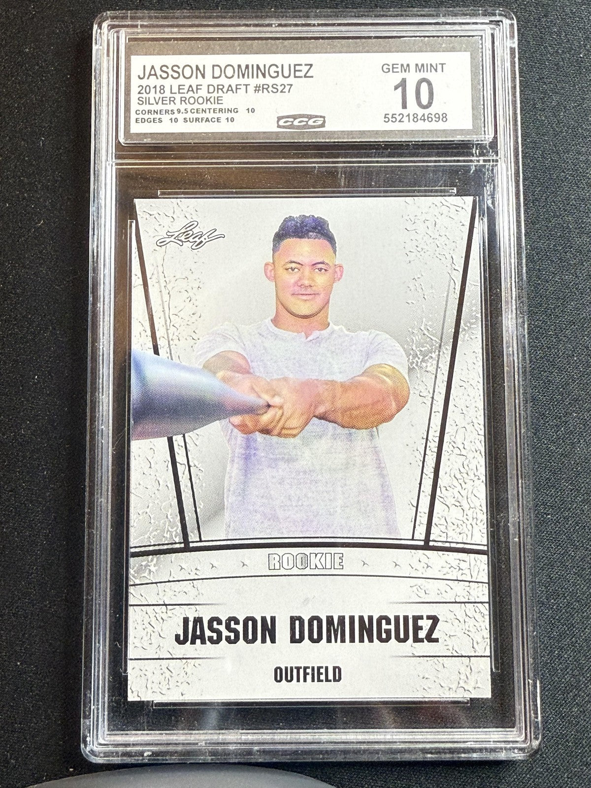 Jasson Dominguez 2018 Leaf Draft Rookie CCG 10 RC