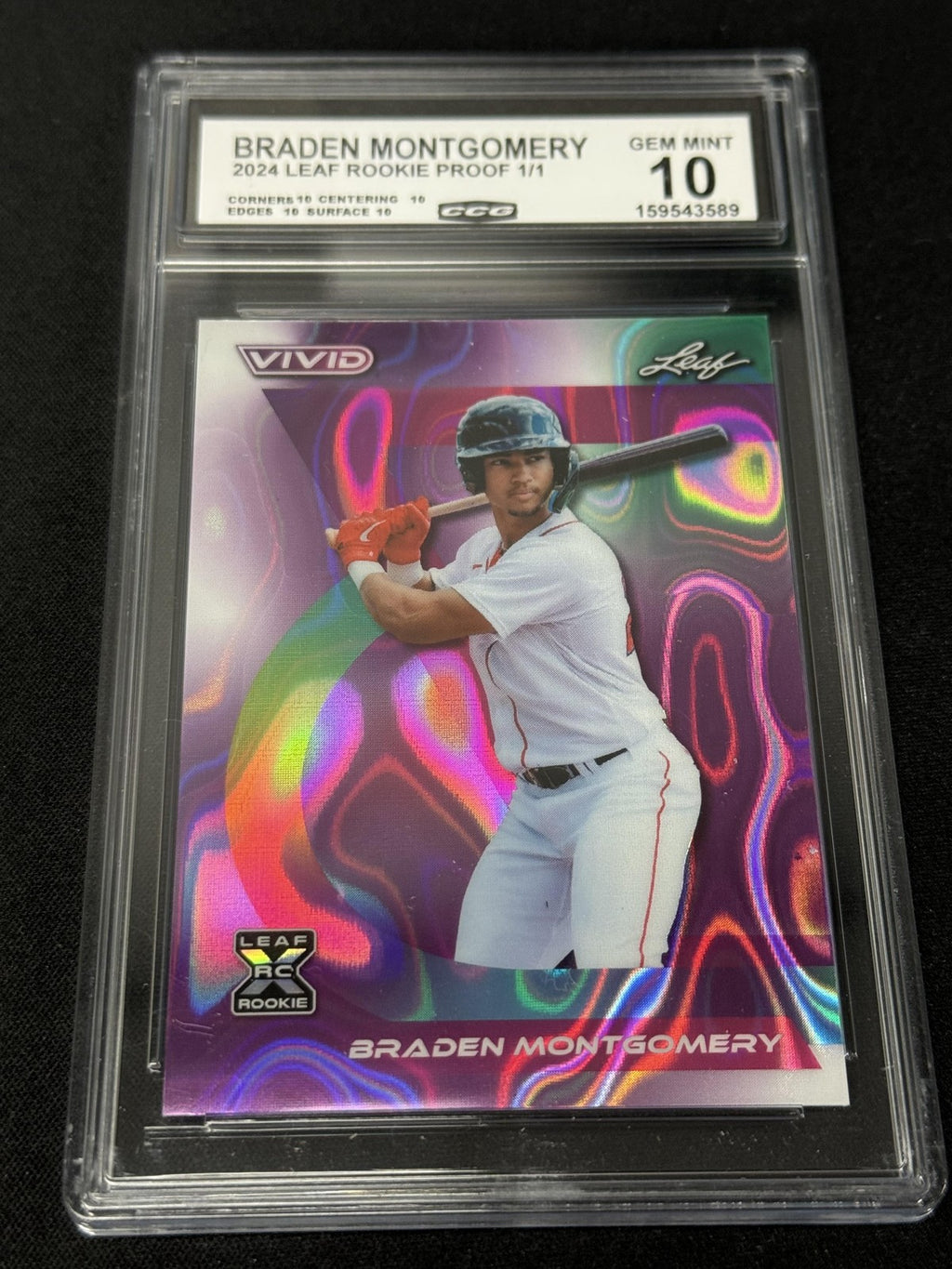 Braden Montgomery 2024 LEAF ROOKIE PROOFS 1/1 CCG 10 Rookie