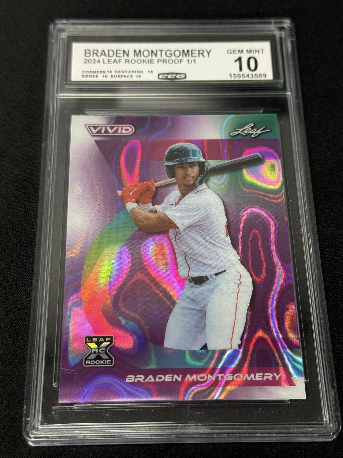 Braden Montgomery 2024 LEAF ROOKIE PROOFS 1/1 CCG 10 Rookie