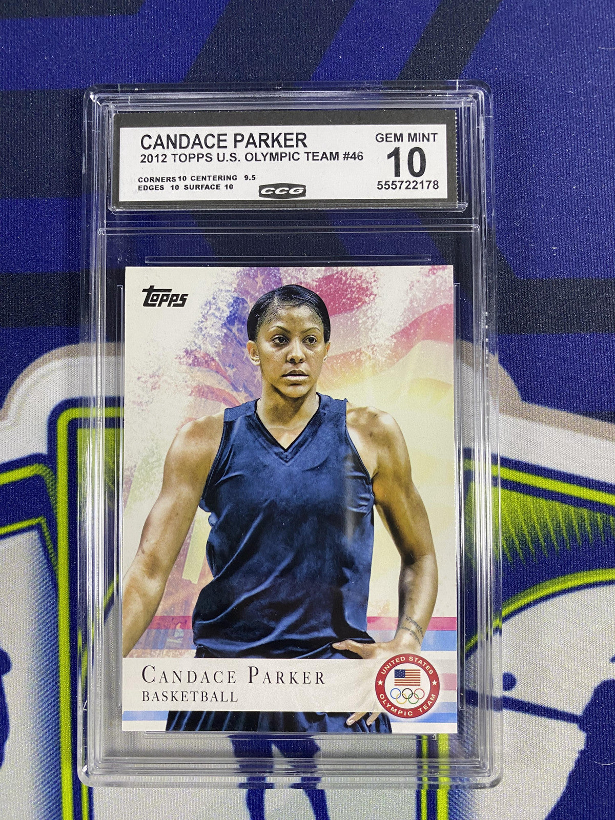 Candace Parker 2012 Topps US Olympic Team 46 CCG 10 RC