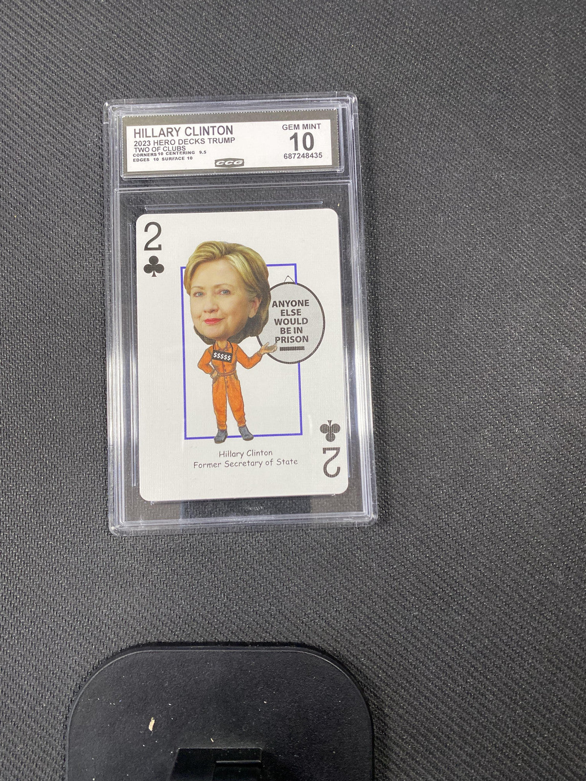 Hillary Clinton 2023 Hero Decks Trump Two of Clubs CCG 10 RC