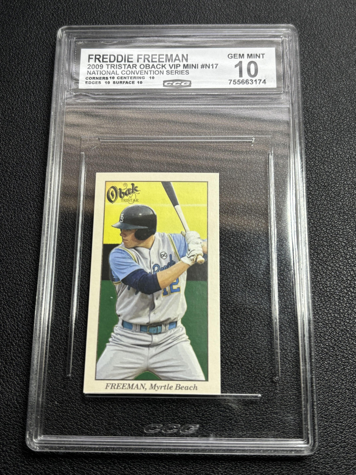 Fredie Freeman 2009 National Convention Series Tristar Oback VIP Mini CCG 10