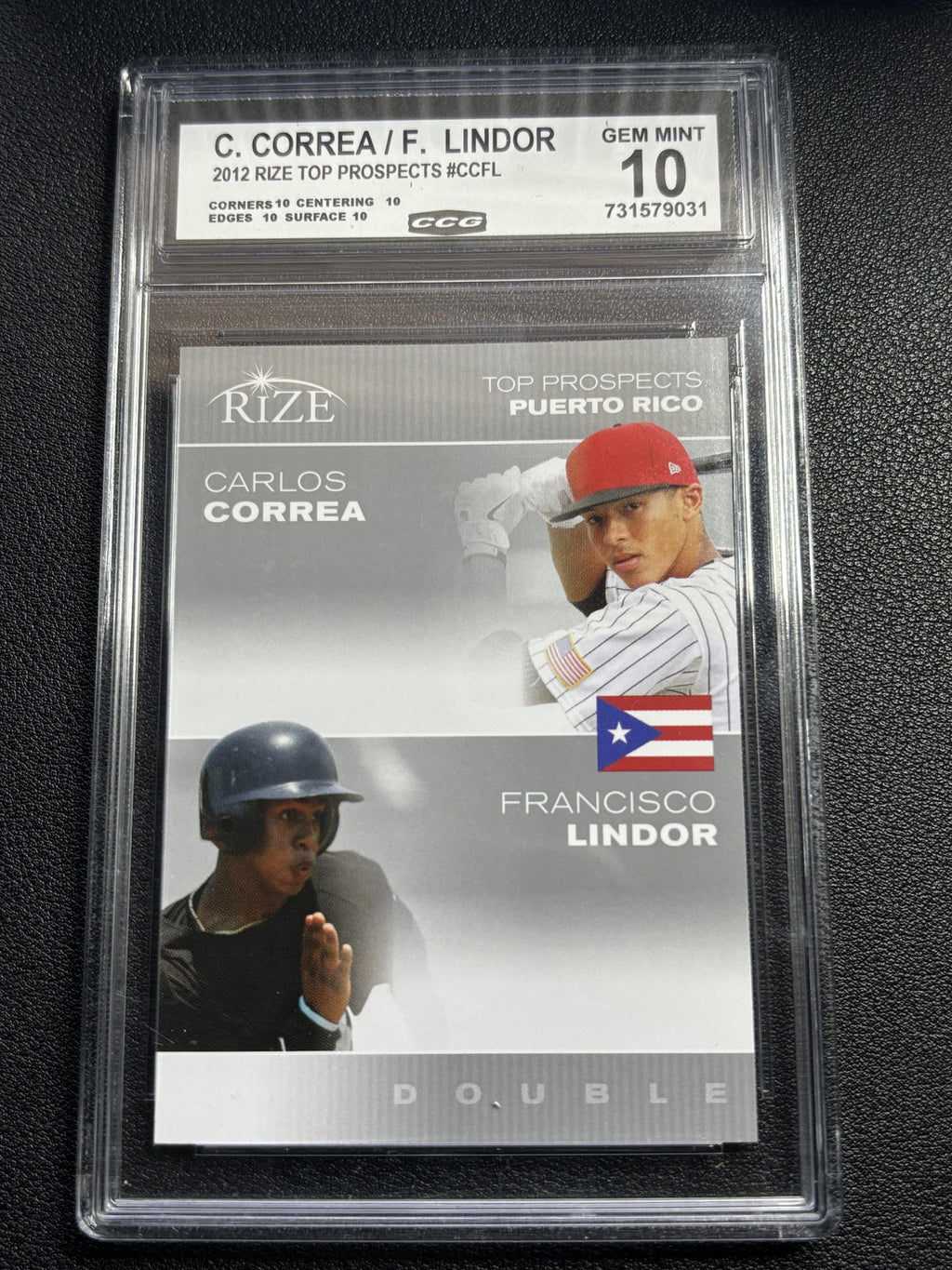 Carlos Correa/Francisco Lindor 2012 Rize Top Prospects CCG 10