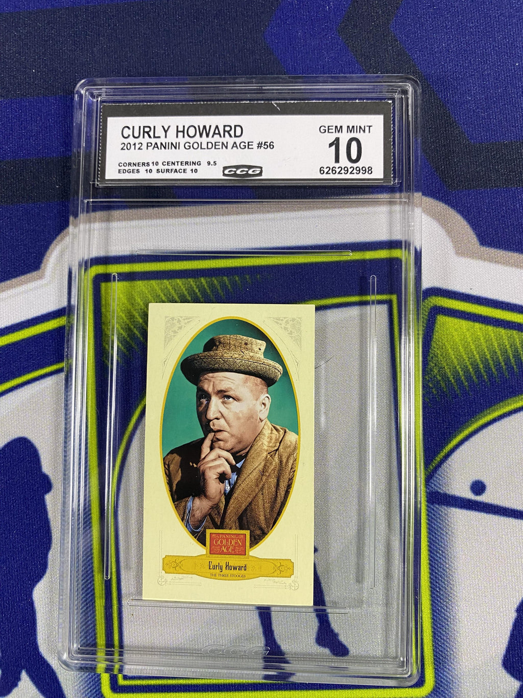 Curly Howard 2012 Panini Golden Age 56 CCG 10 RC