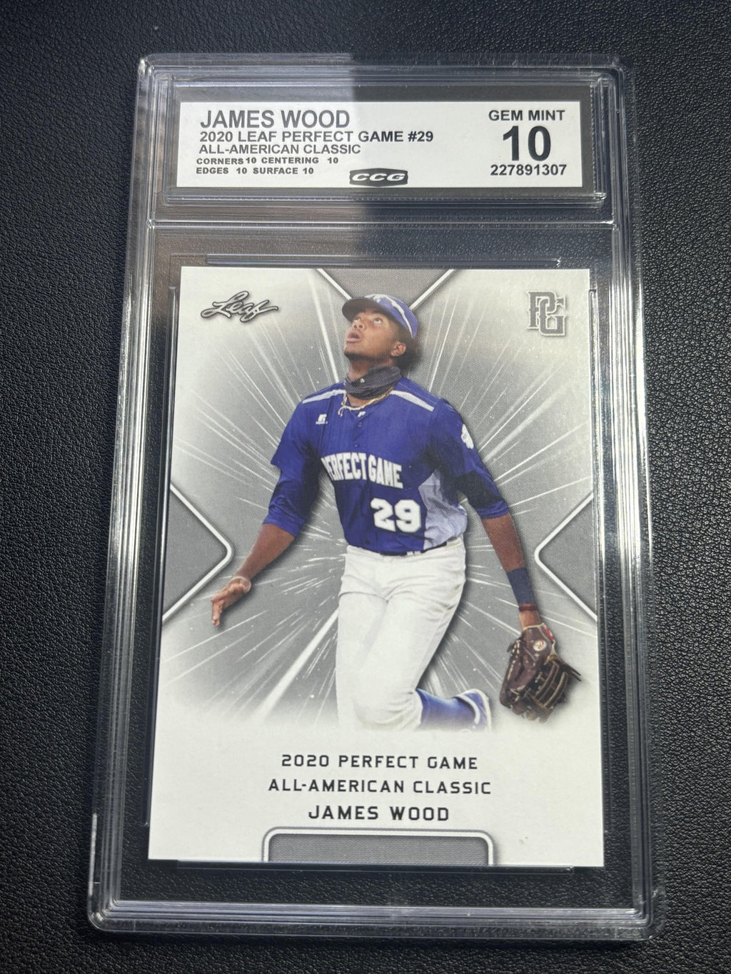 James Wood 2020 All American Classic Leaf Perfect Game CCG 10